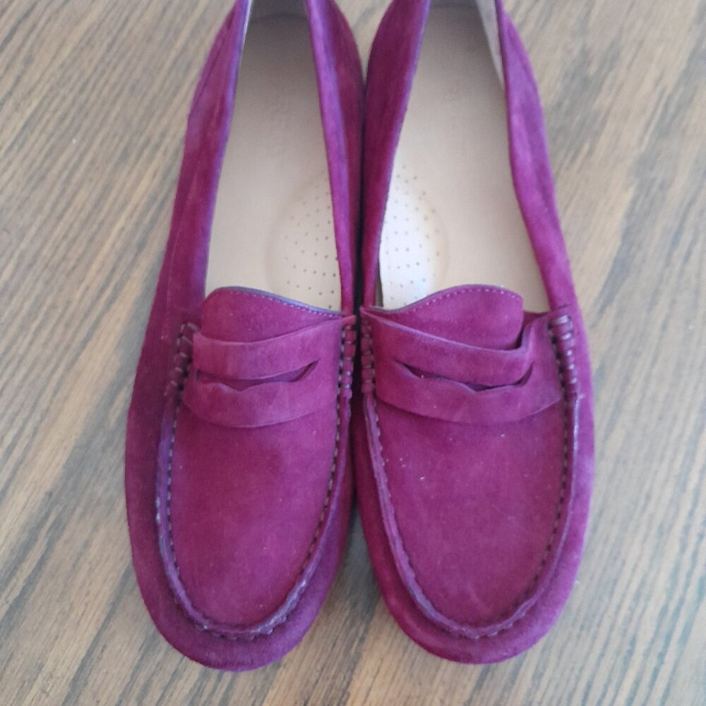 Array Burgundy suede womens shoes